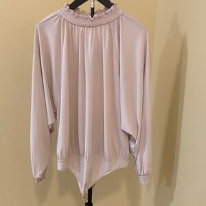 Express Soft Cream Blouse (bodysuit)